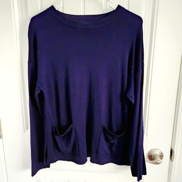 NWT Zara Size S Dark Blue Sweater - Picture 2 of 3